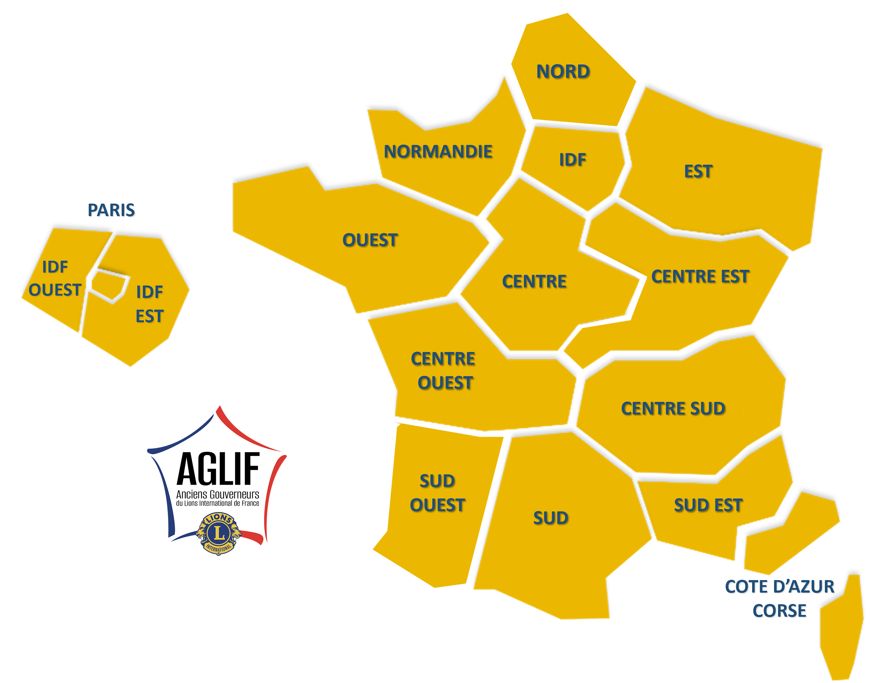 Carte District-Lions-Aglif